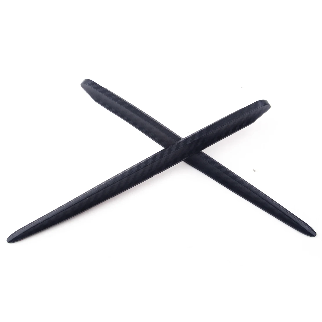 2pcs Car Bumper Protector Corner Guard Anti-Scratch Strips Sticker Carbon Fiber Style Body Mirror Bars Protection
