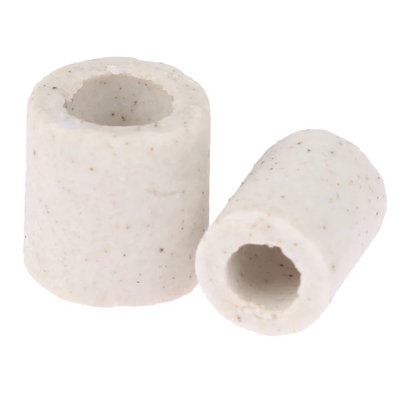 100Pcs 2/4/6mm Single Bore Ceramic Tube High Temperature Resistant Insulating Pipe Electronic Wire Bundle Porcelain Bushing