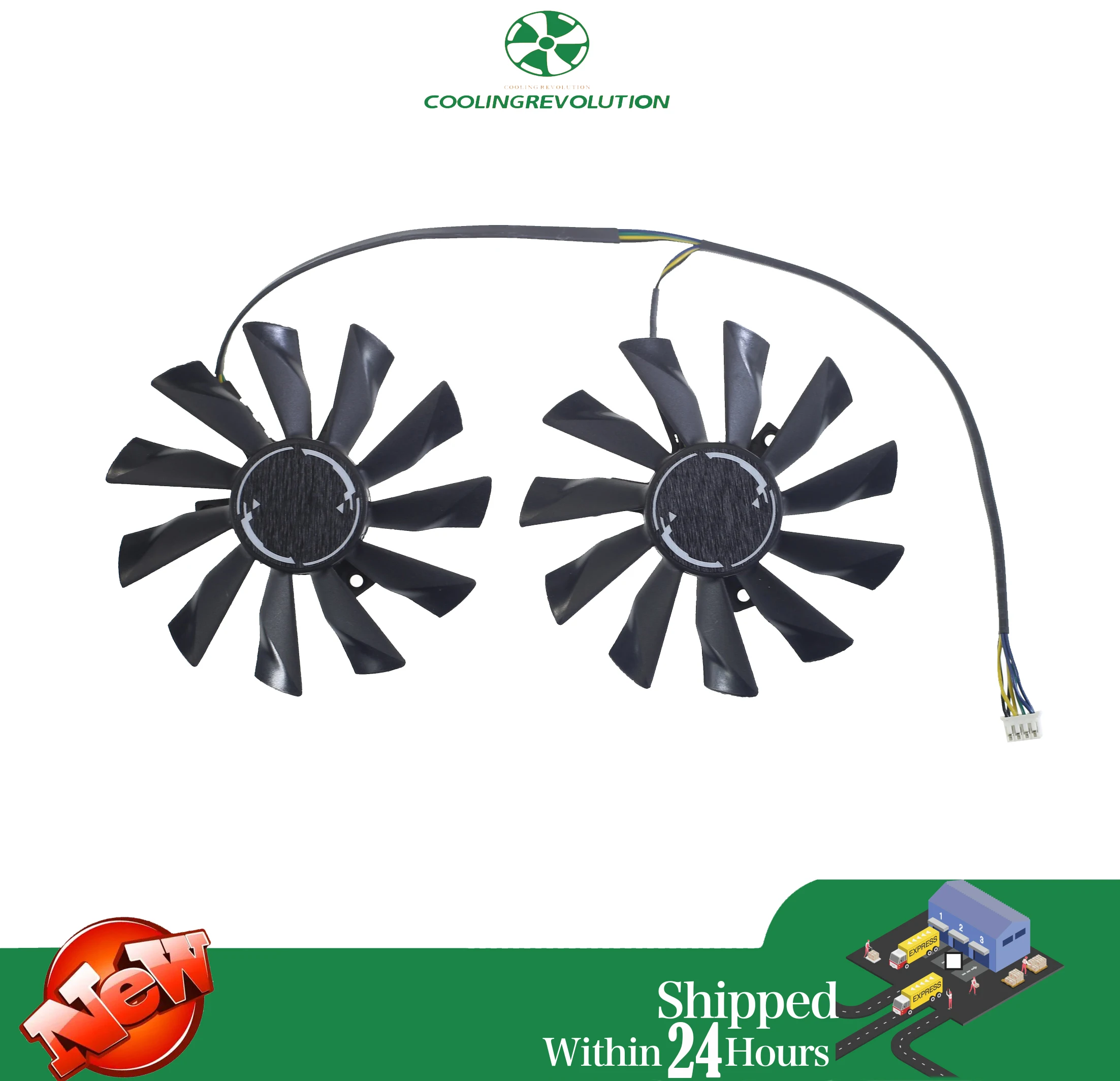 Wentylator chłodnicy 95mm dla MSI GTX780Ti/780/760/750Ti R9 290X/290/280X/280/270X GAMING PLD10010S12HH wentylator chłodzący