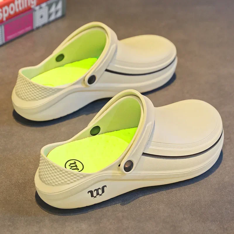 Herenklompen Antislipsandalen Chef-schoenen Heren Werkschoenen waterdichte mode Tuinschoenen Klompen voor strandslippers