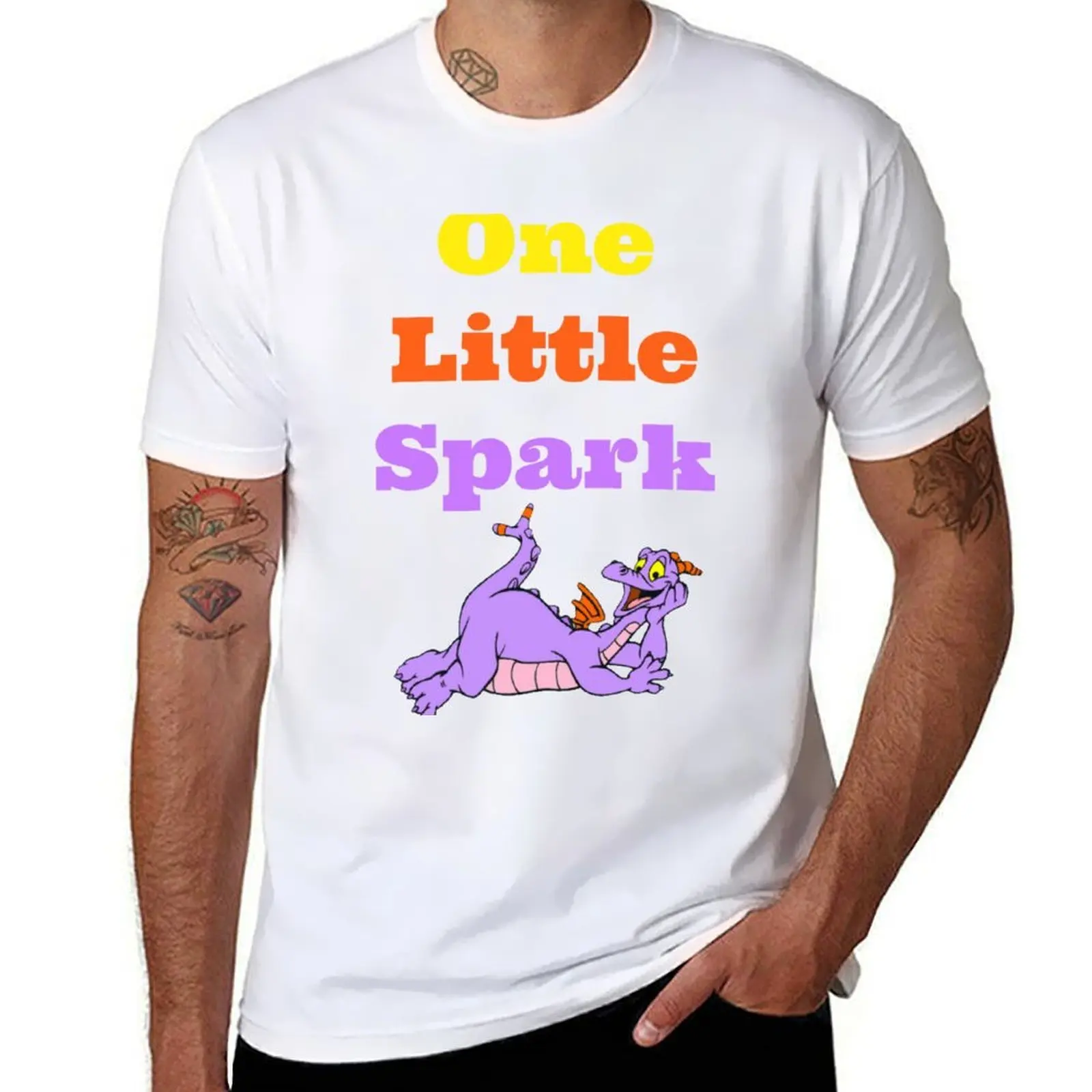 

Figment One Little Spark Laying Down T-Shirt graphic t shirts for man funny t shirts cotton T-Shirt