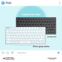 A4tech Fx61 Scissored Foot Wired Keyboard Laptop Desktop Ultra-Thin Tone Office Typing Multi-Scene Suitable To Feel Comfortable