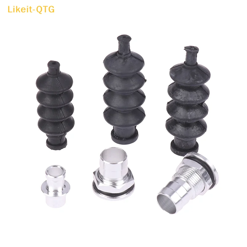 

Hot! For RC Boat Available Aluminium Fittings And Rubber Bellows Radio Box Seals Ideal For Servo Push Rod Seal To Rudder Parts