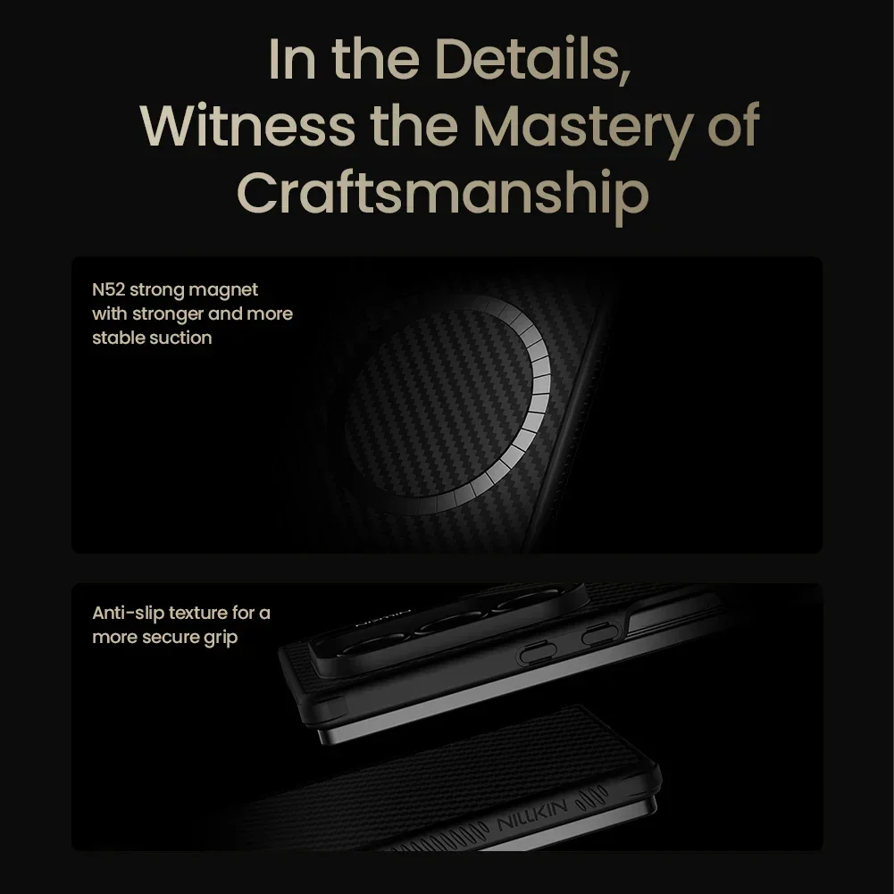 

NILLKIN для Samsung Galaxy Z Fold 7 5G Magsafe, чехол из арамидного волокна, противоударный, с магнитной зарядкой, задняя крышка для Samsung Fold 7