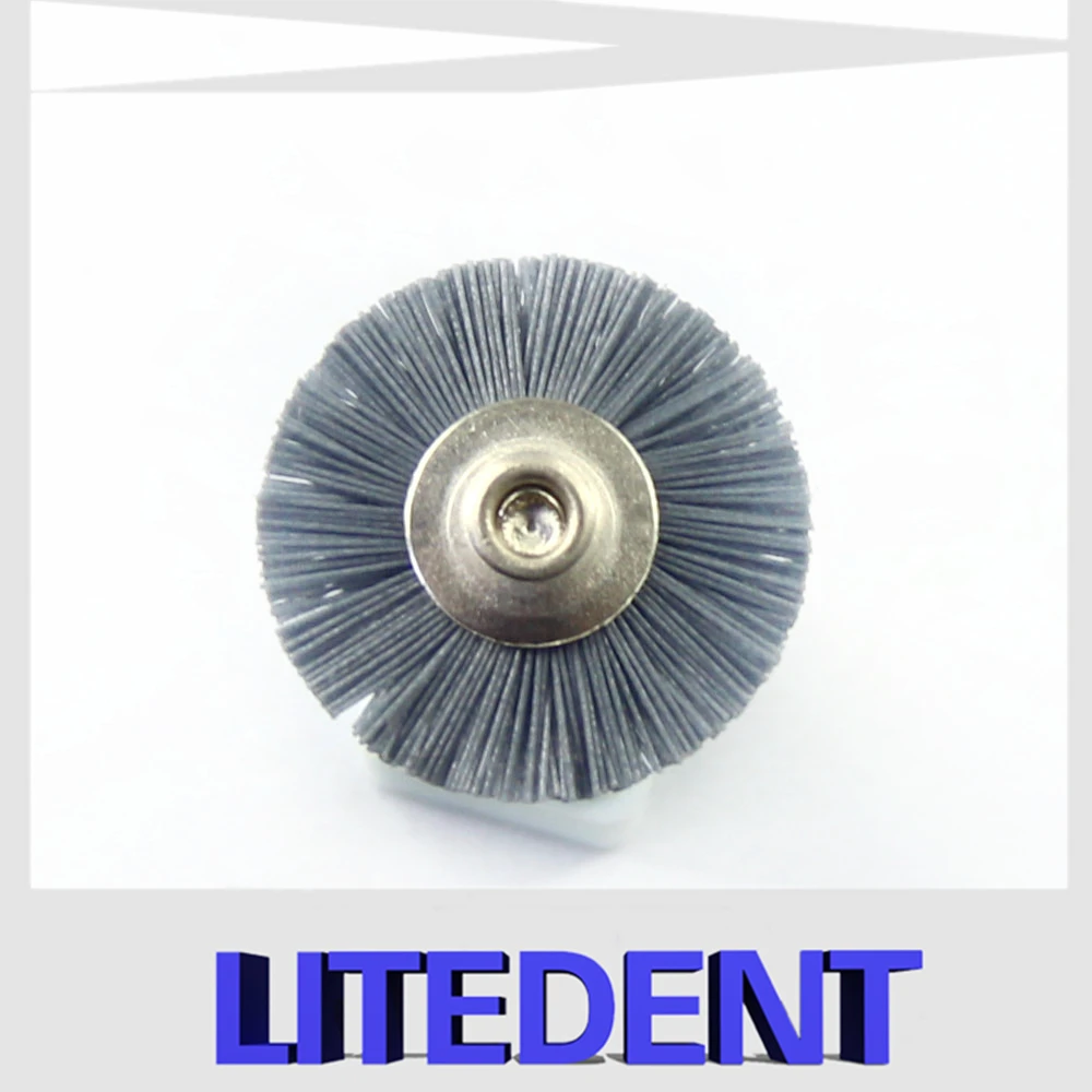 35 Pcs Polishing Brush Wheel Dental Laboratory Lab Materials Soft Grey Goat Hair Rotary Tools Low Speed HP Shank Buff