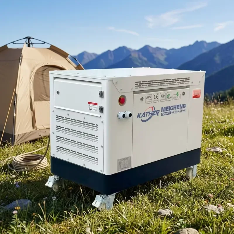 Low Noise Natural Generators Set 5kW 8kW 10kW 12kW 15kW 20kW Petrol/LPG/LNG Silent Generador Emergency Backup
