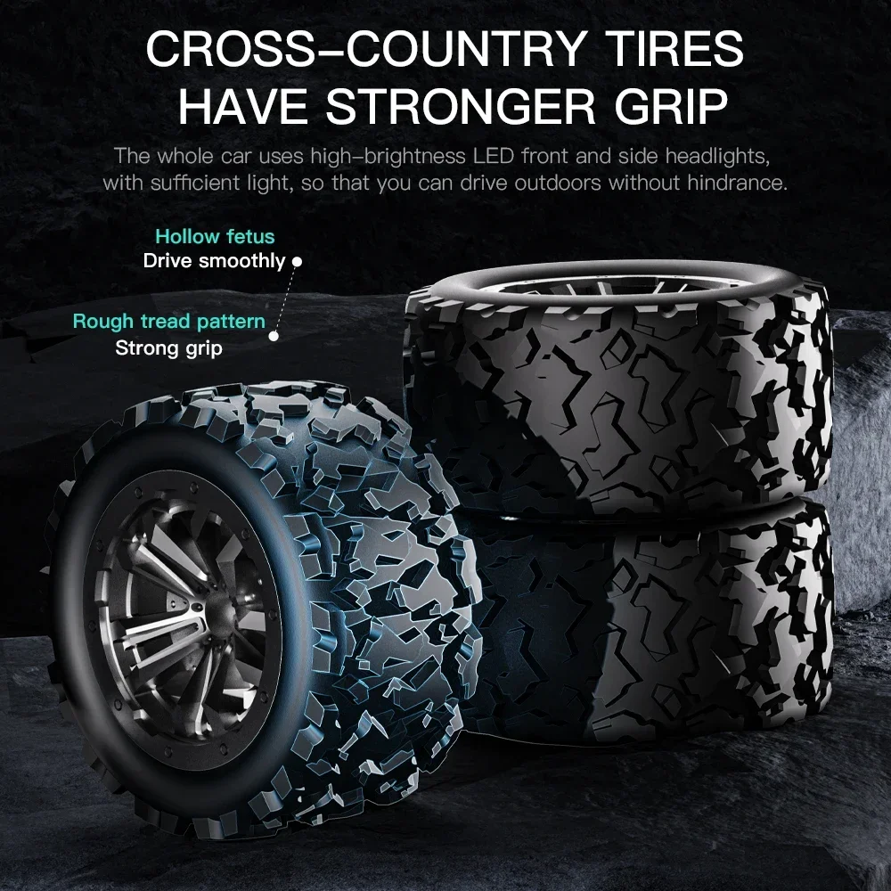 1:20 KF24 KF23 modelo RC coche con luz LED 2WD todoterreno 2,4G Control remoto vehículo de escalada coches al aire libre juguetes regalos para niños