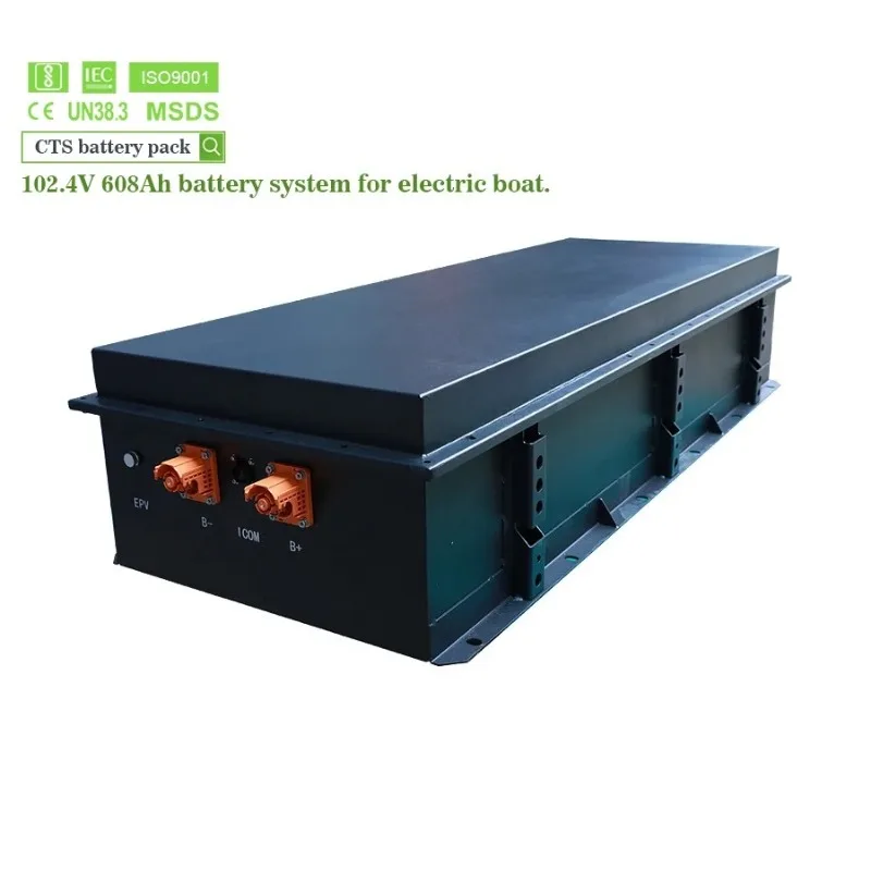 96V 210AH 314AH Lithium Battery with 304 316 Stainless Steel 20kwh 50kwh Lifepo4 Battery for Electric Boat