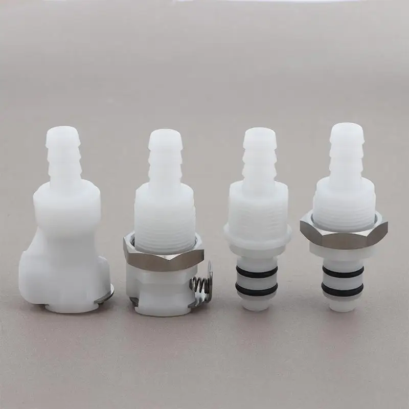 Disconnect Fitting Coupling Hose Joint Quick Shut-Off Male Female Hose Barb Valved 1/4 5/16 3/8 Tube Connector Quick Coupler