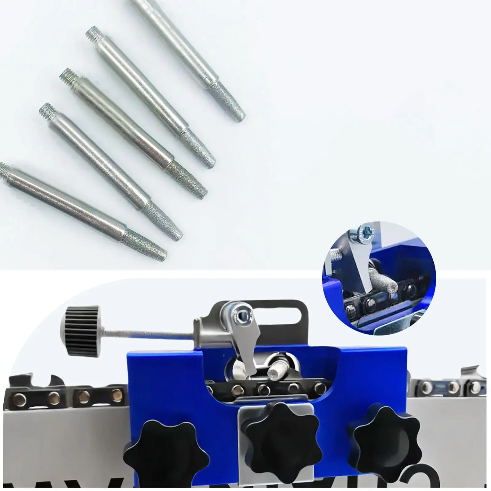 

Portable Chainsaw Sharpener Aluminium Alloy Manual Sharpening Grinder Tool Kit for Chain Saw Maintenance