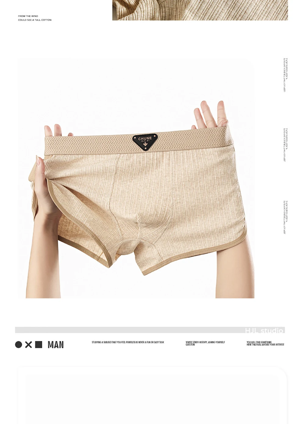 3 Teile/paket 100% Baumwolle Solide Gestreiften männer Höschen Für 40-100 kg Atmungsaktive Mesh Gabelung Unterhose Hohe elastische Bund Boxer – Detail 12