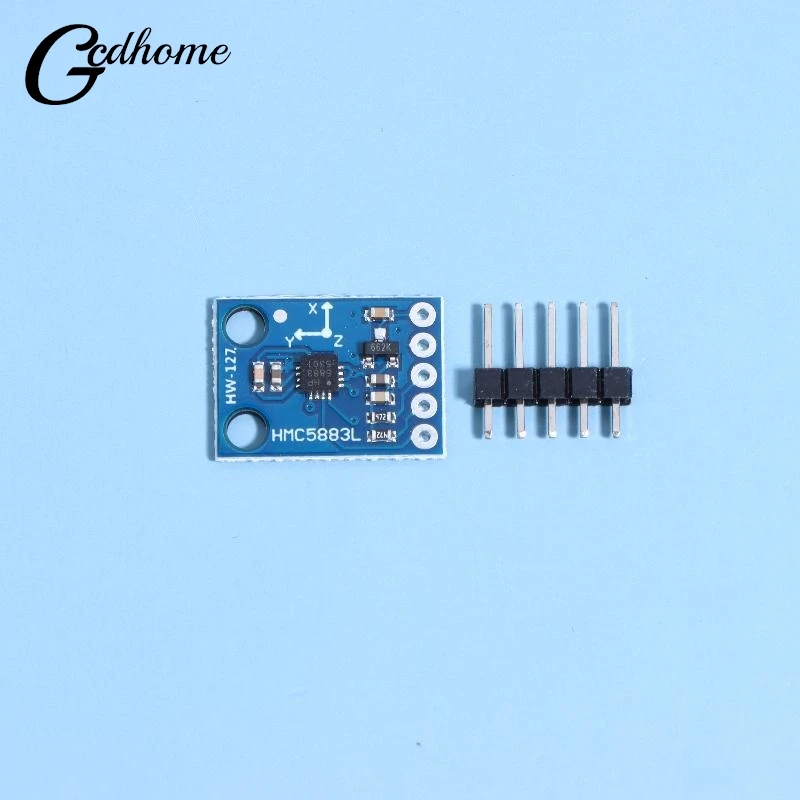 

GY-273 QMC5883L Трехосевой датчик магнитного поля 3 В-5 В Электронный компас Магнитометр Сенсорный модуль для Arduino