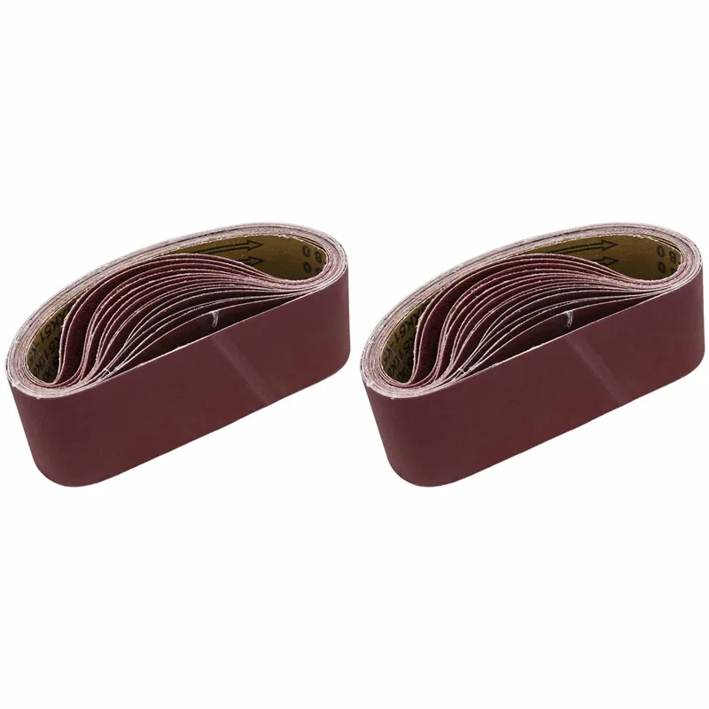 

WCS-3X21 дюймов (75X533 мм) шлифовальная лента из оксида алюминия, 30 шт. шлифовальные ленты (зернистость 80, 120, 180, 240), для ленточной шлифовальной машины