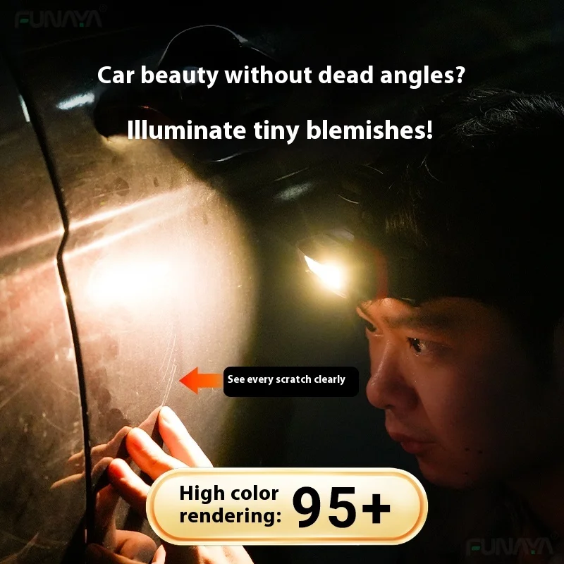 Headlight with Intelligent Sensor | Super Bright Strong Light| Car Repair Automotive Detailing Paint Defect Detection Work Light