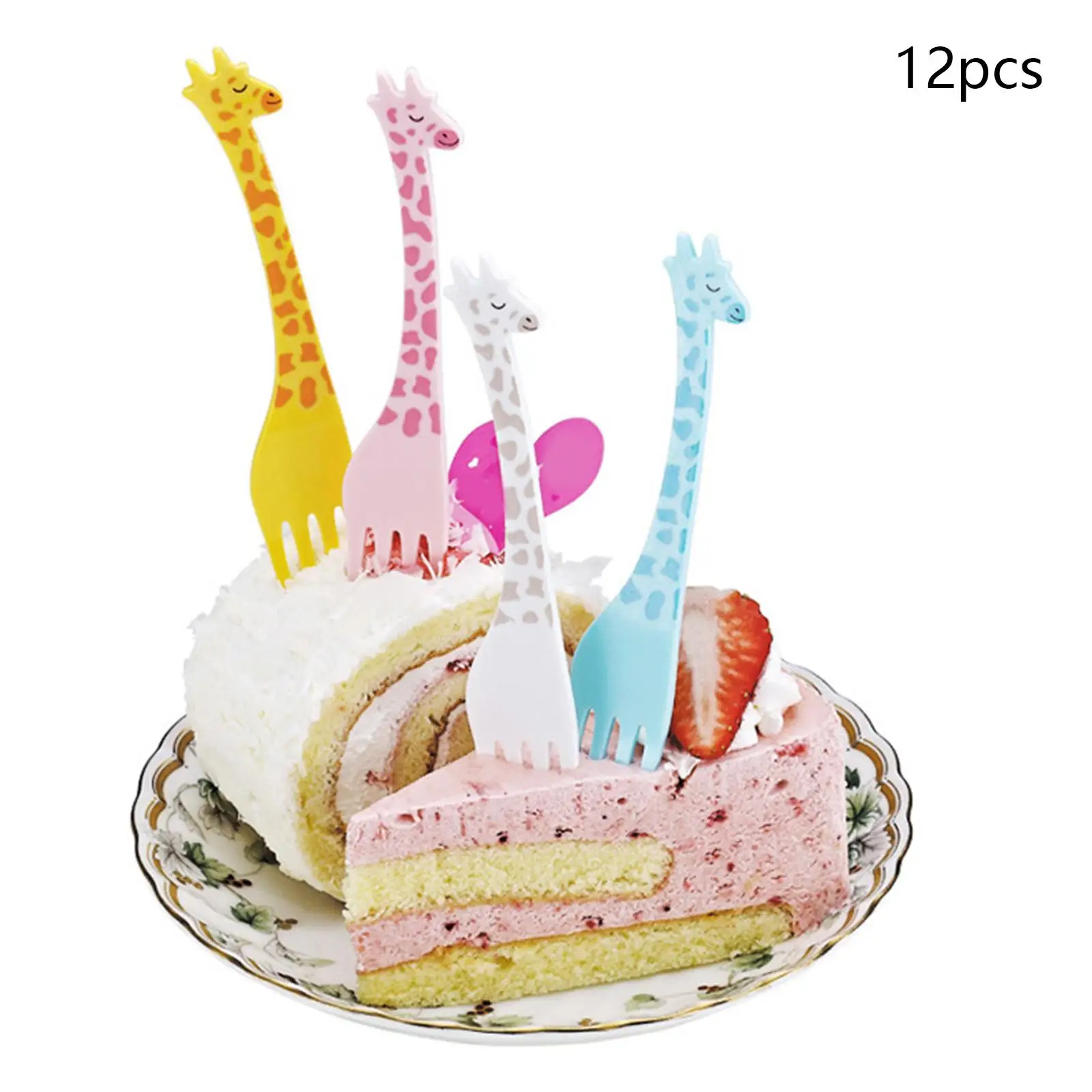 12 Pieces Fruit Forks Appetizer Forks Cute Cake Forks for Snacks Party Cakes