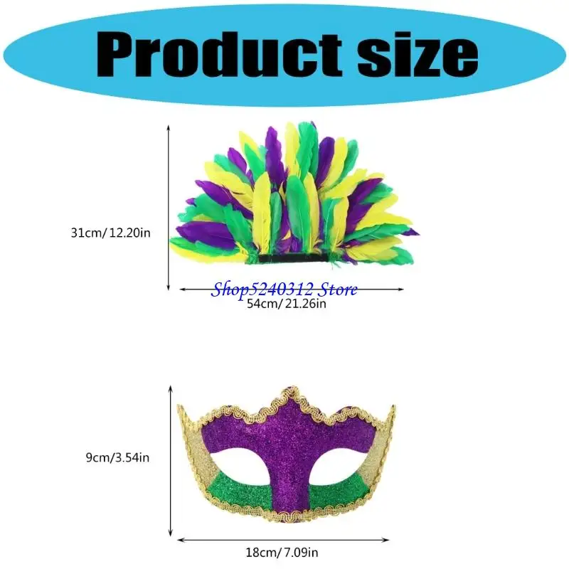 634C Máscara fantasia Máscara penas Máscara Halloween Mardi Gras Máscara festa cosplay