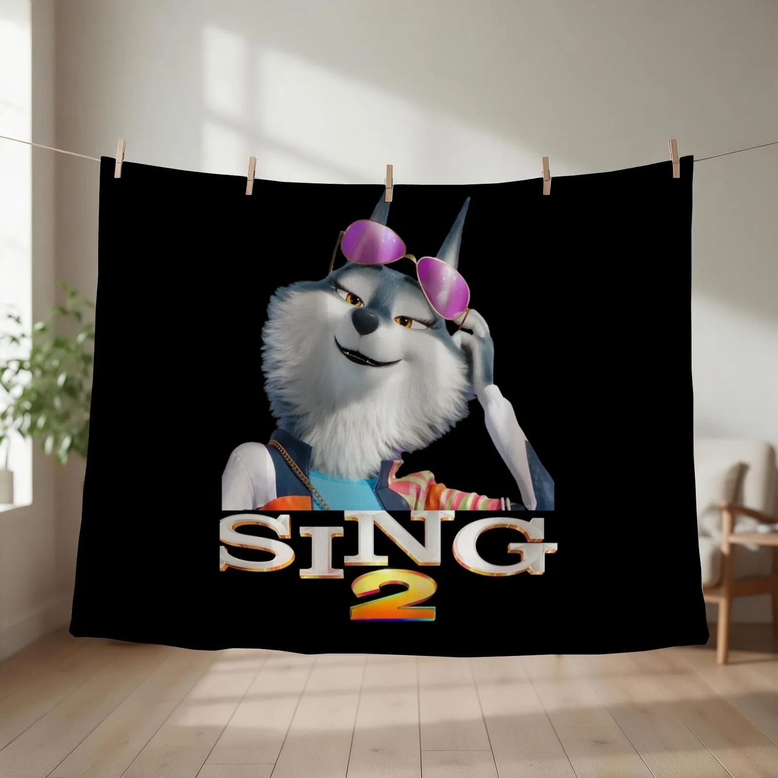 Porsha Sing 2 Throw Blanket Stuffeds Personalized Gift Summer Decoratives Blankets