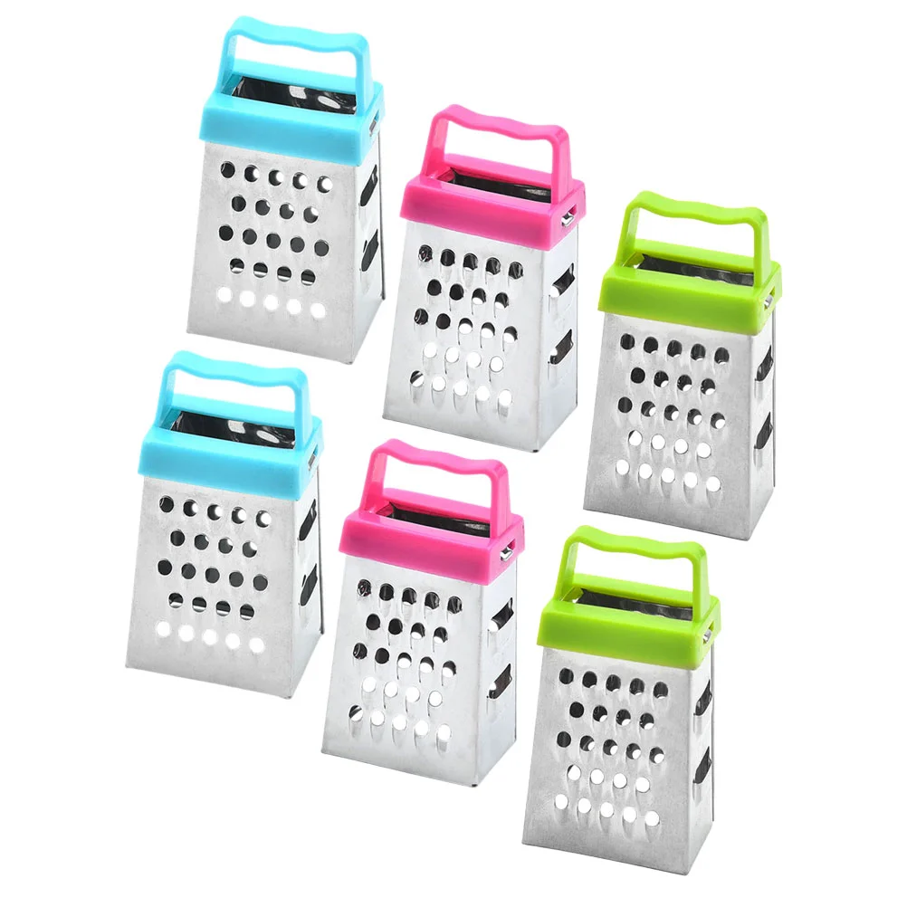 

6 Pcs Mini Grater Multipurpose Multifunction Vegetable for Food Stainless Steel Kitchen