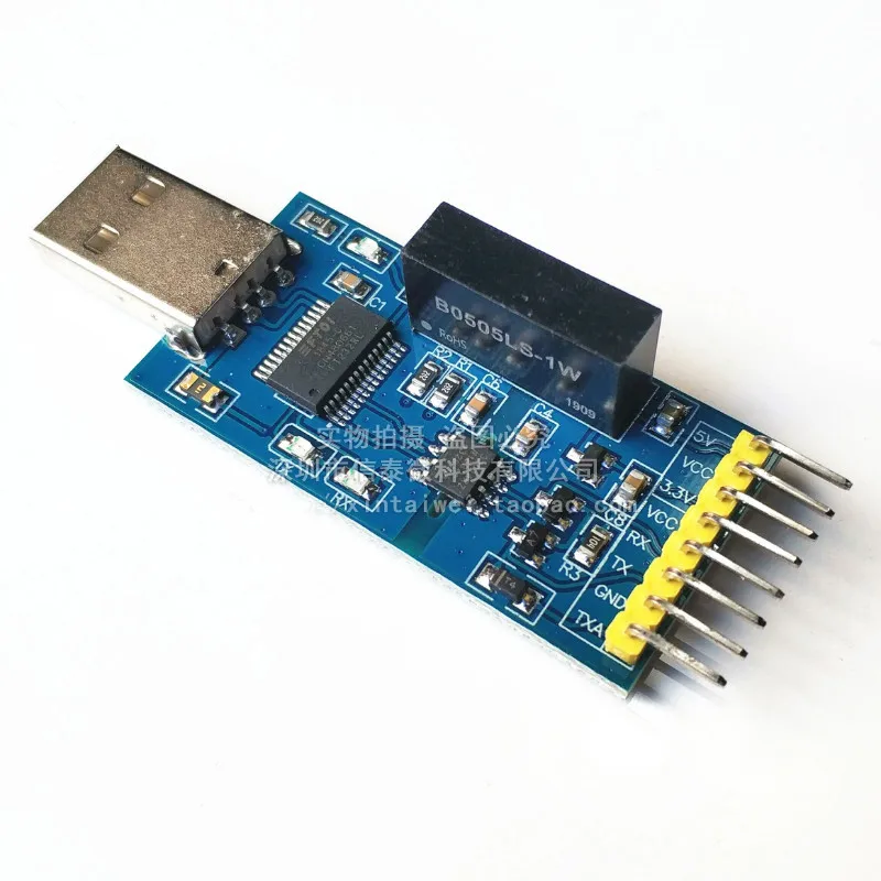 USB to TTL USB to Serial UART โมดูล FT232RL ที่มีการแยกแรงดันไฟฟ้า