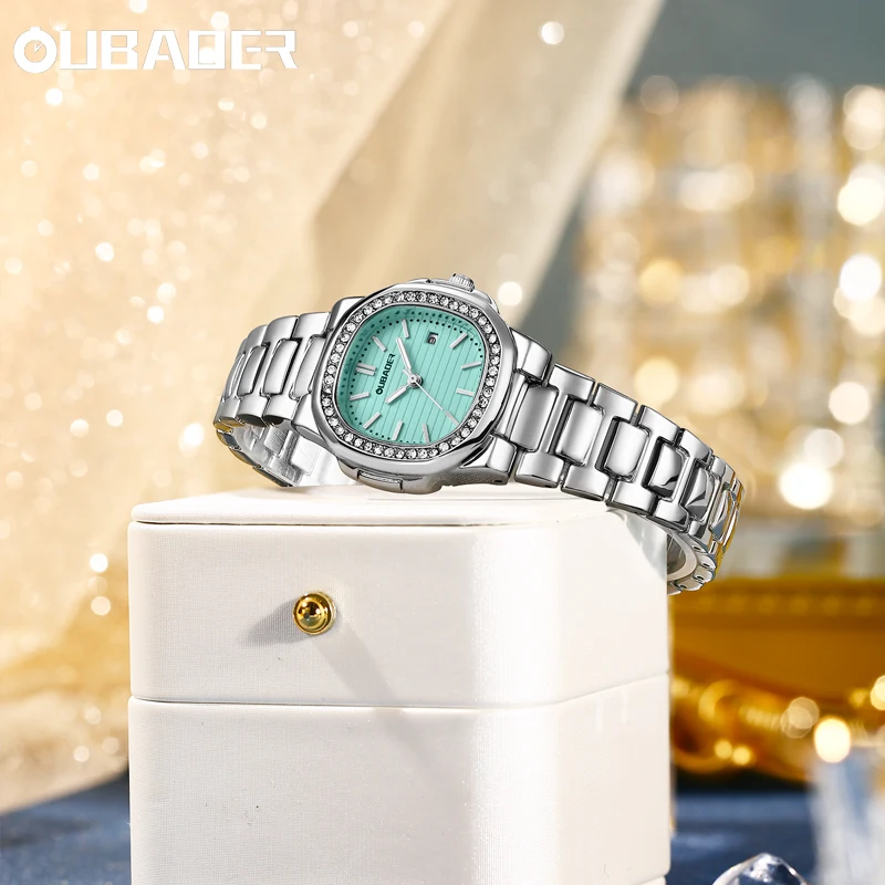 Oubaoer New 2024 Women's Watch Fashion Quartz Watch Stainless Steel Waterproof Women's Watch High end Women's Watch