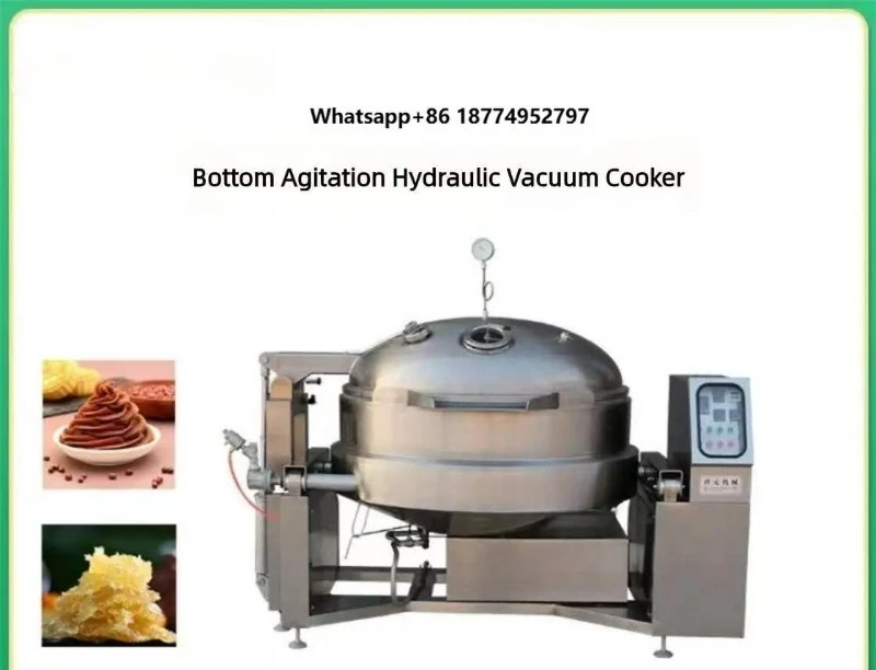 Commercial Vacuum Stirring Cooker for Custard Cream  Non-Stick Jacketed Kettle with Temperature Control