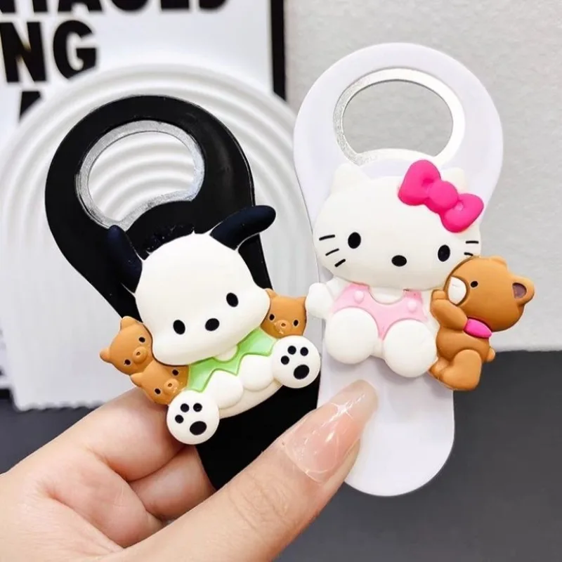 Cute Cartoon Sanrio HelloKitty Cinnamoroll kuromi Pochacco Portable Magnetic Drink Bottle Opener High-Looking Home Bottle Opener