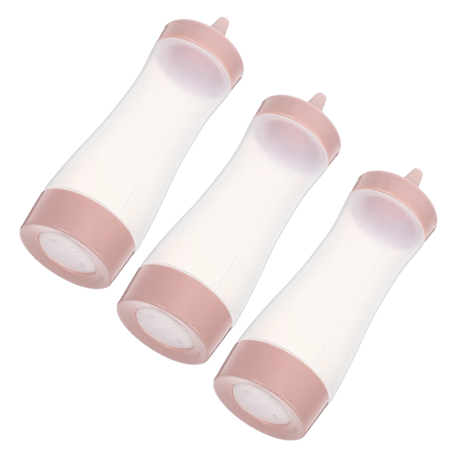 

3pcs Squeeze Bottles Leak Proof Condiment Containers Ketchup Mustard Sauce Dispenser Food Grade Plastic Kitchen Helper