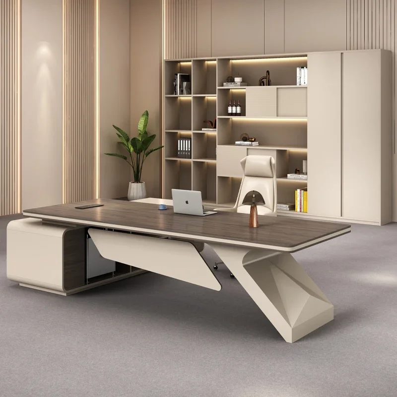 

Executive Office Desk Furniture Table Bureau Storage Drawer Organizer Work Computer Desk luxury Gaming office manager furniture