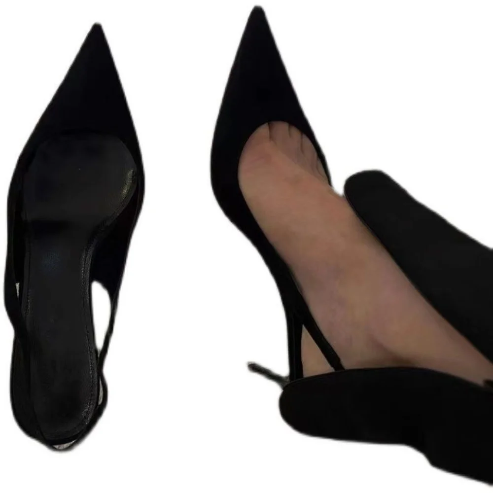 Spring 2025 New Women\'s Work High Heels Pointed Toe Shallow Mouth Commuter Comfort Professional Shoes