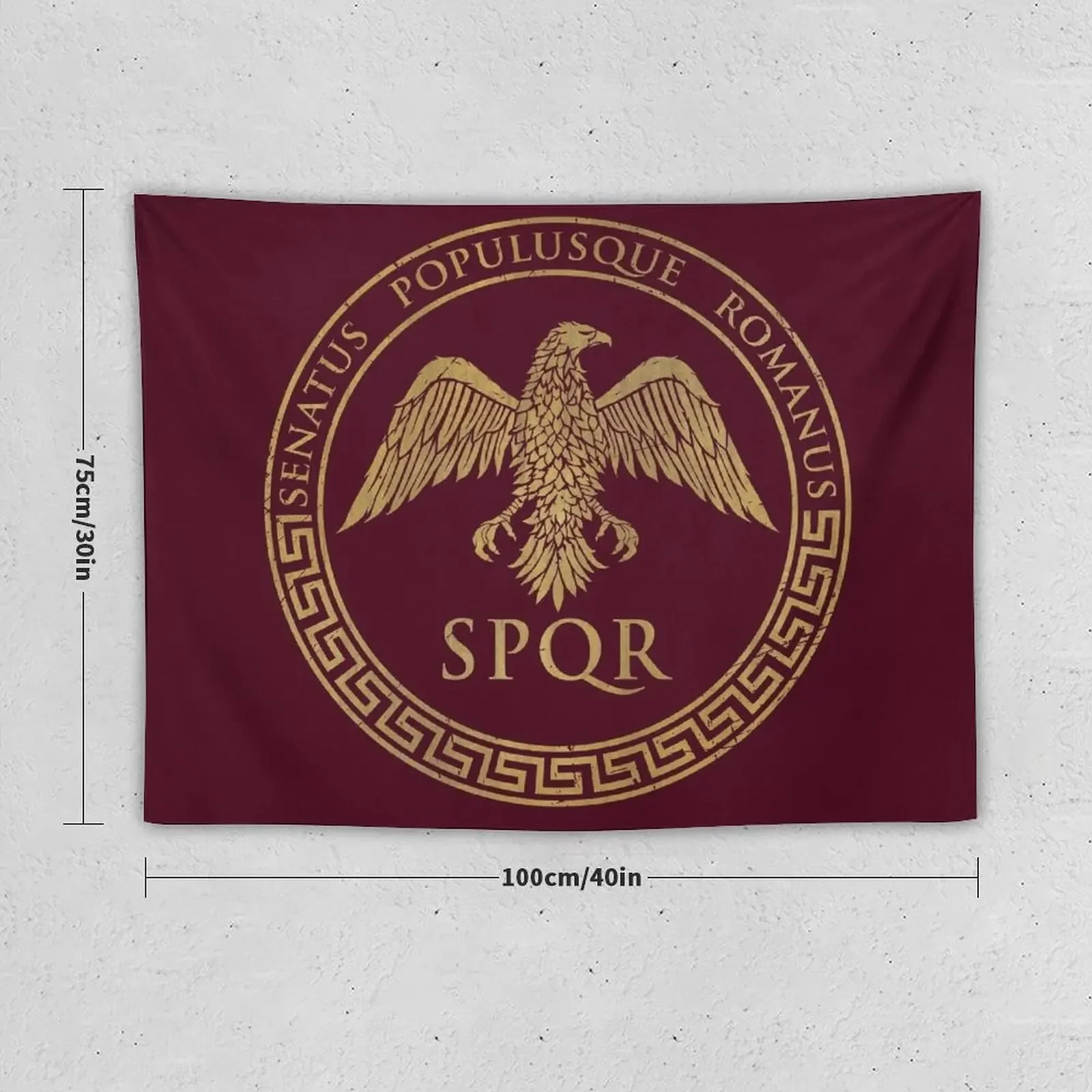 Senatus Populusque Romanus - Eagle Emblem V01 Tapestry Wall Decoration Items Aesthetics For Room Wall Decorations Tapestry