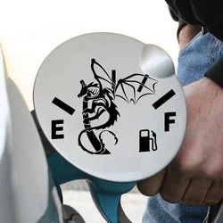 Dragon Empty Gas Tank Car Decal  Funny Car Stickers Fuel Tank Cap Decor Vinyl Accessories Waterproof Film Labels