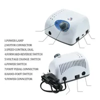 1set Dental Micro Motor 35000Rpm Drill Machine Strong 210 105L 65W Gel Polishing Device & Grinding Drill Bits Set for Dentist