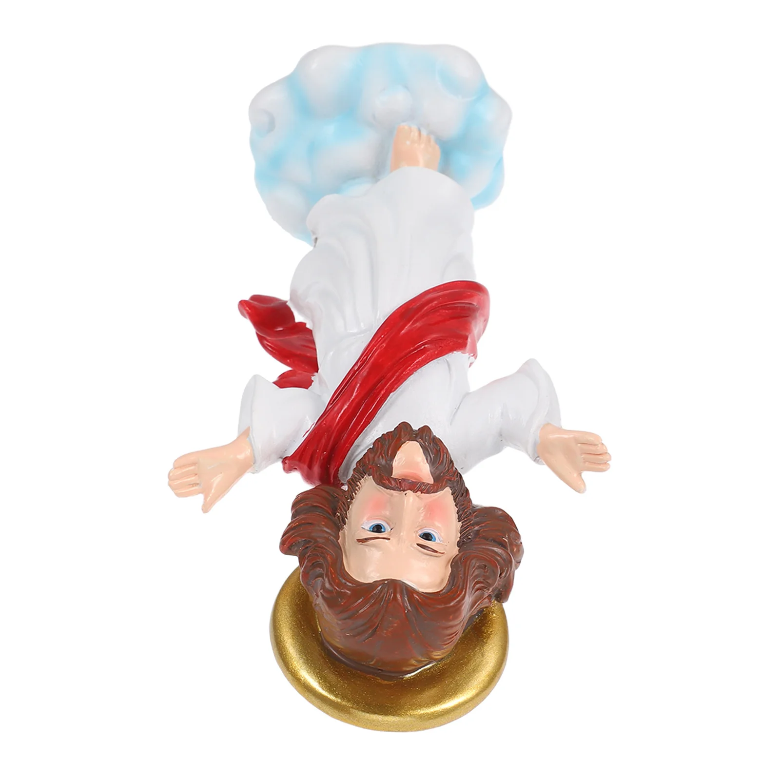 

Christmas Jesus Mini Resin Bobblehead Statue For Car Dashboard Shaking Head Religious Ornament - Holiday Home Decor Desktop