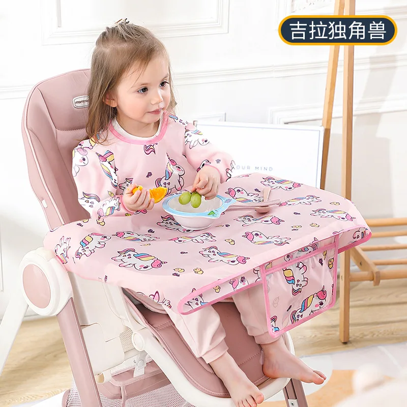 Toalha de saliva impermeável para recém-nascidos, Baby Bib, Table Cover, Dining Chair Gown, Burp Apron, Food Feeding Accessories