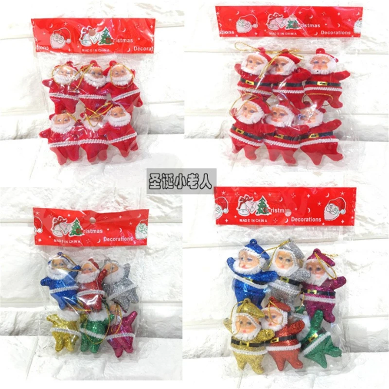 

120pcs/lot new creative xmas santa claus charm connectors for diy xmas tree pendant decoration ornament jewelry accessories