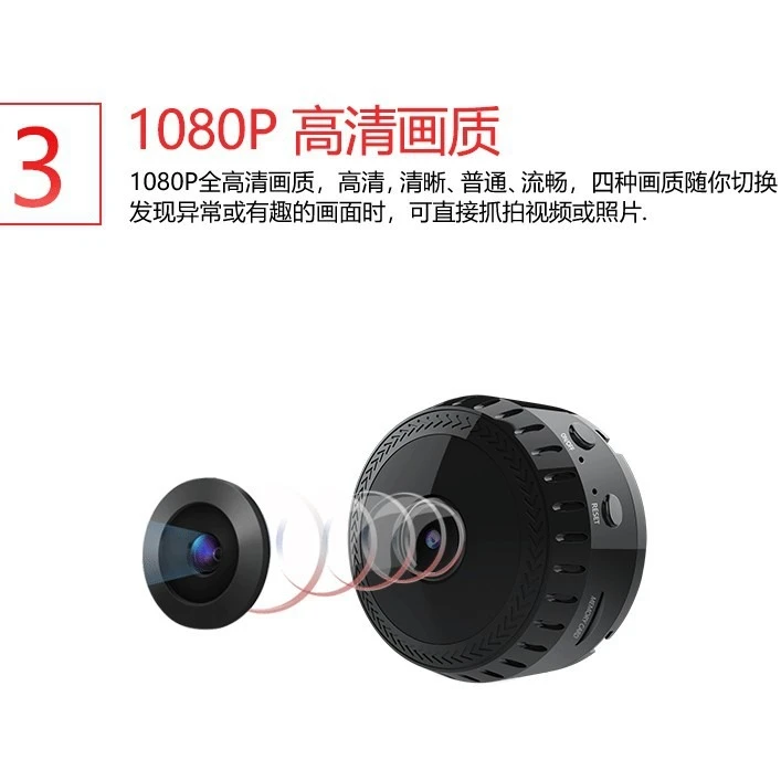 Camera, wireless multi-function action camera 4K high definition remote A9 camera