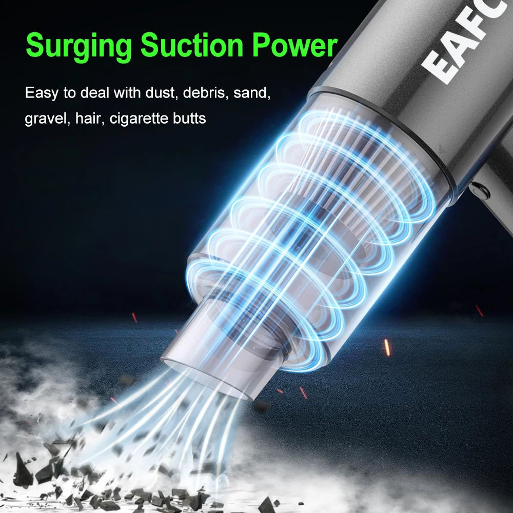 Мощная Беспроводная портативная Очистительная Машина, автомобильный пылесос, Мощное всасывание, ручной мини-пылесос двойного назначения для автомобиля и дома