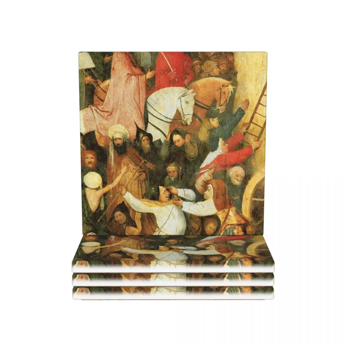 

Haywain от Hieronymus Bosch Coaster Керамический коврик для выпечки Украшение стола и аксессуары Коврик для кухонного стола Коврик для салфеток