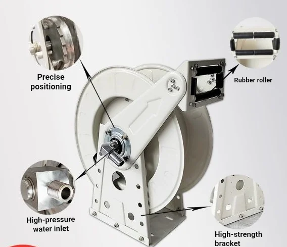 Fully Self-Rewinding High-Pressure Fire Hose Reel, Automatic Retractable Fire Hose Reel for Building Fire Protection