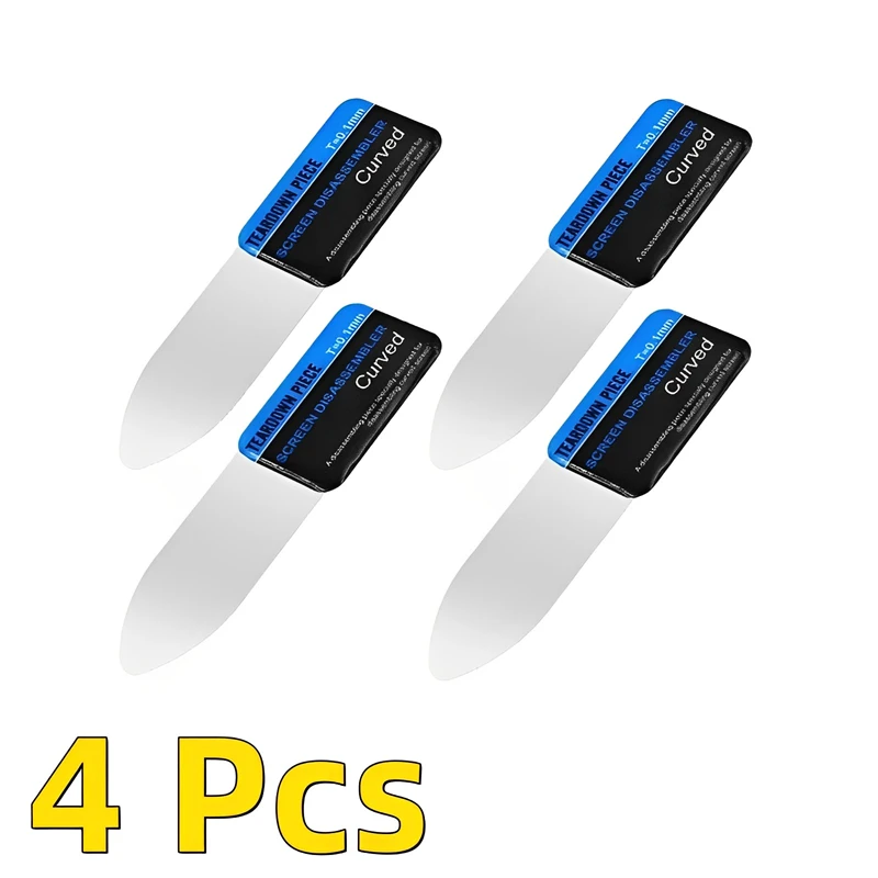 Mobiele telefoon gebogen 1-5 stuks LCD-scherm Spudger Opening Pry Card Tools Ultradunne flexibele mobiele telefoon demonteren staal metaal