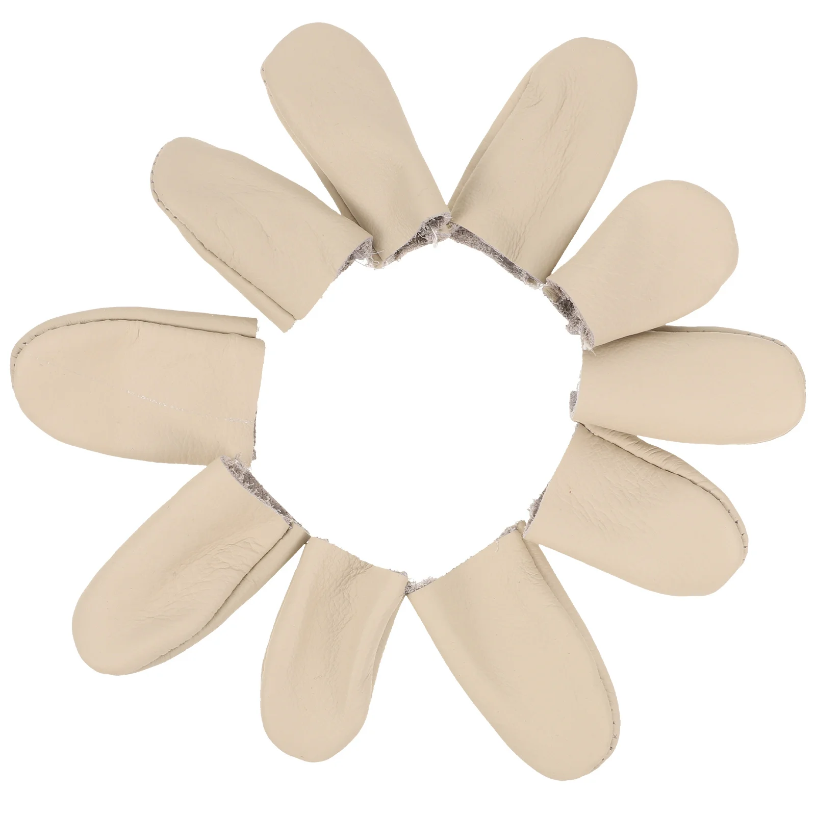 

10 pcs Felting Finger Protector Premium Pu Needlework Thimbles Cover For Diy Sewing Knitting Embroidery Craft Tools