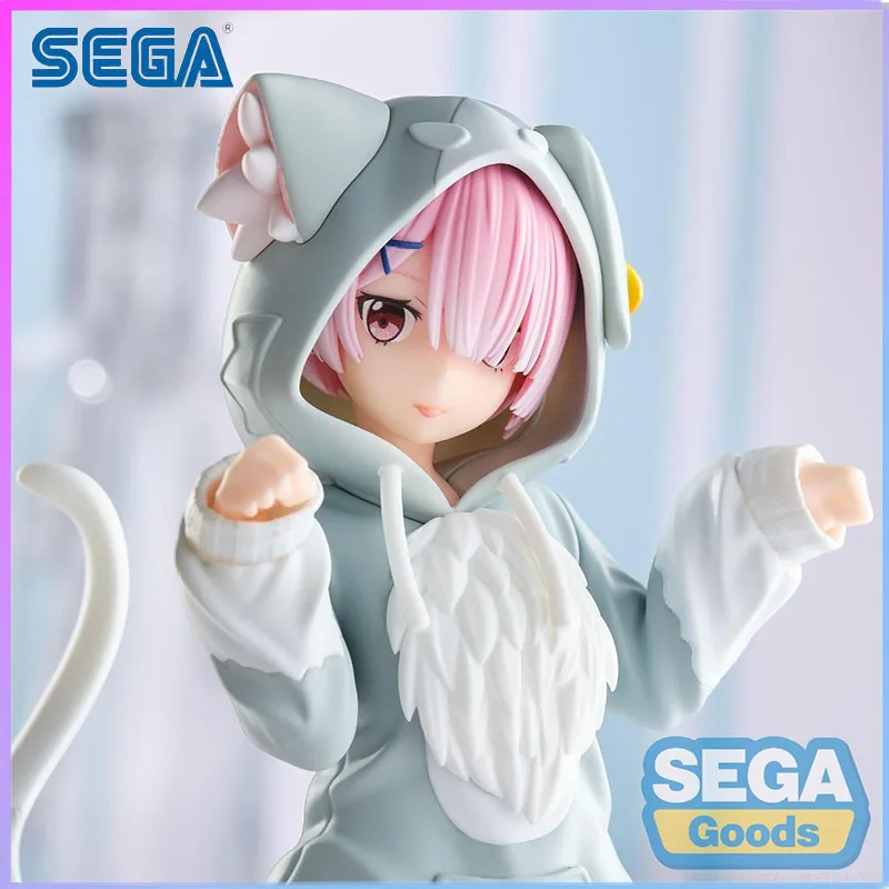 

SEGA In Stock Yumemirize Re Zero Starting Life in Another World Ram Fluffy Puck Outfit Anime Figure Exquisite Craftsmanship New