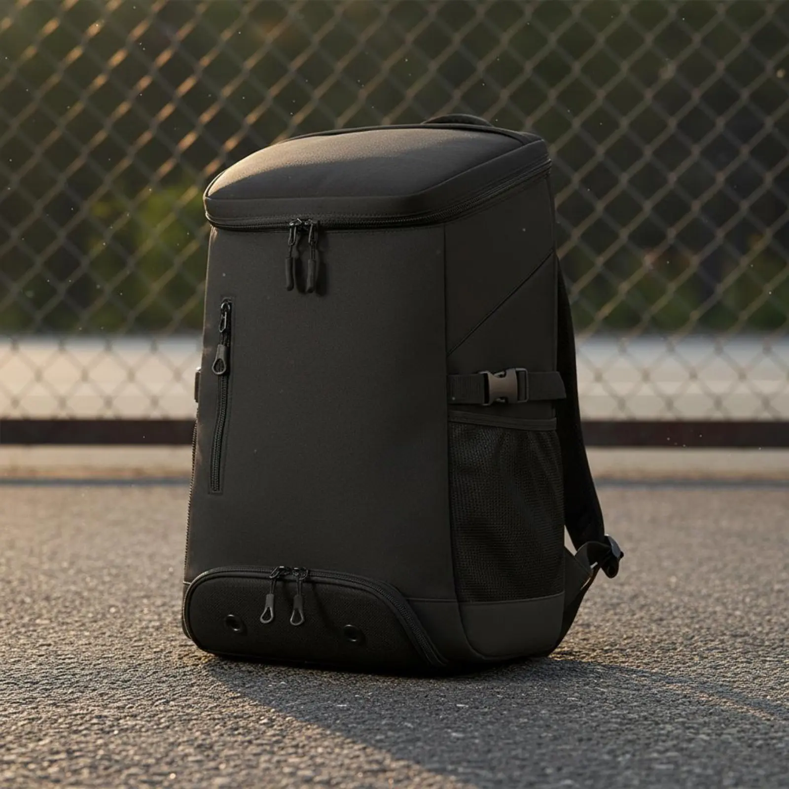 

Badminton Racket Backpack Long-Lasting Badminton Bag Athletic Bag with Shoe Compartment Lightweight Multifunctional Travel