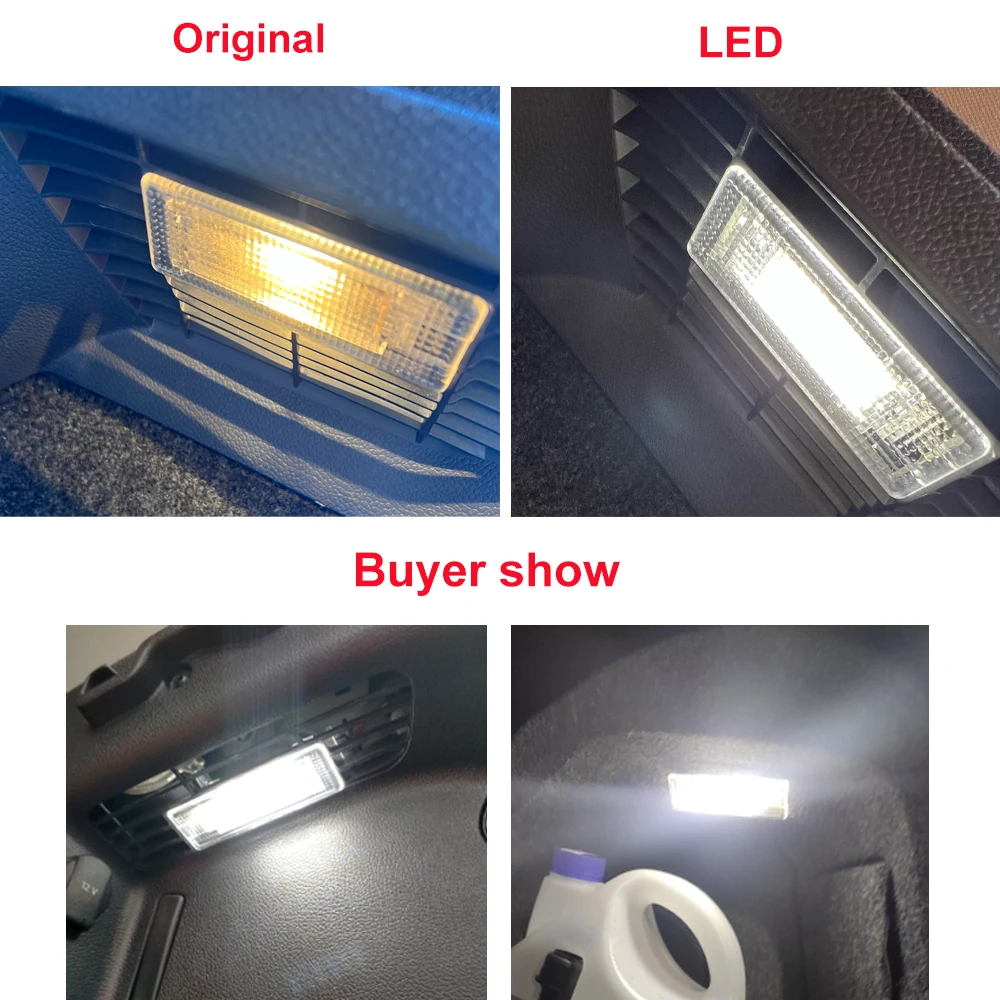 For VW GOLF Scirocco Touran Passat Luggage Trunk Lights 6000K Super Bright White Luggage Compartment Light Canbus Error Free 1pc