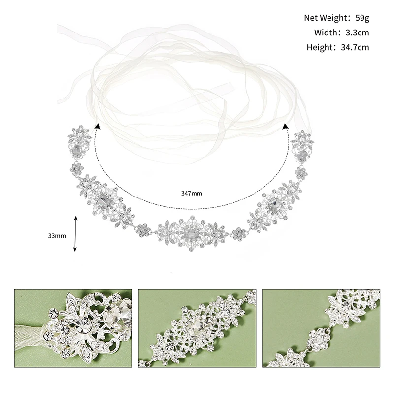 Efily Rhinestone pas ślubny pas kryształowy do ślubu na imprezę akcesoria do sukni sukienka Party kolor srebrny prezent dla druhny