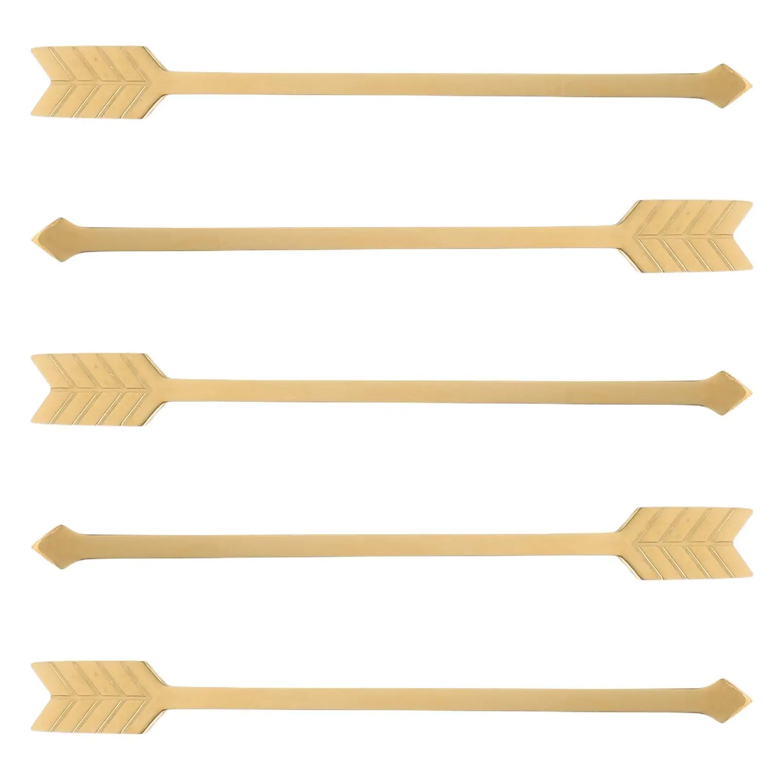

5 Pcs Stainless Steel Stirring Rods Reusable Metal Coffee Drink Stirrers Picks Beverages Fruit Dessert Forks Bar Tools