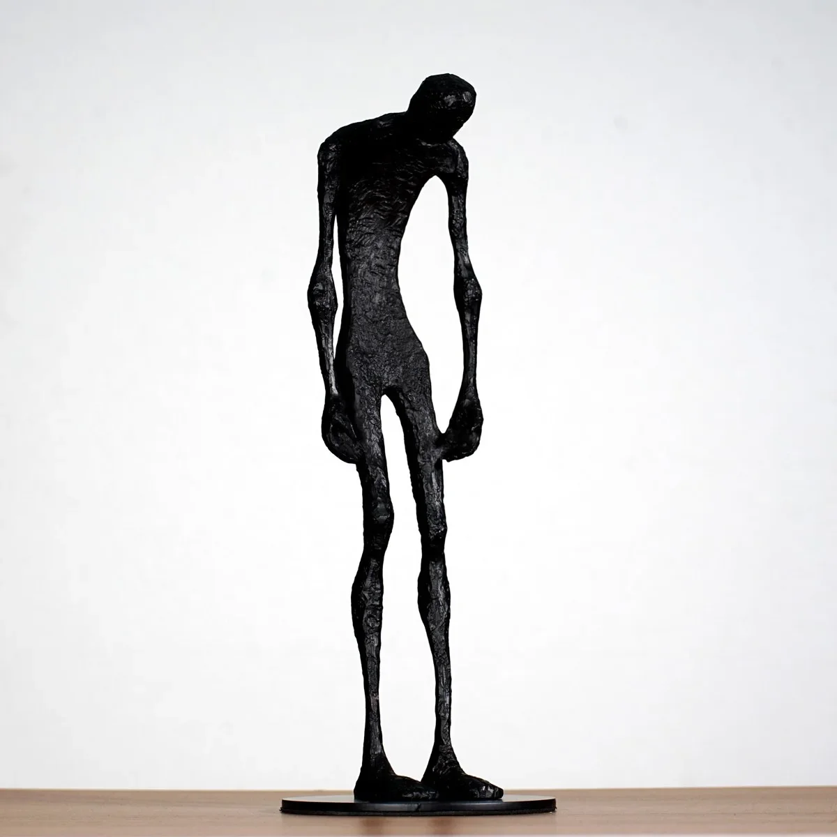 Vilead Modern Minimalist Abstract Geometric Cast Iron People Sculpture Ornaments Foyer Living Room, Hotel Model Room, Home Decor