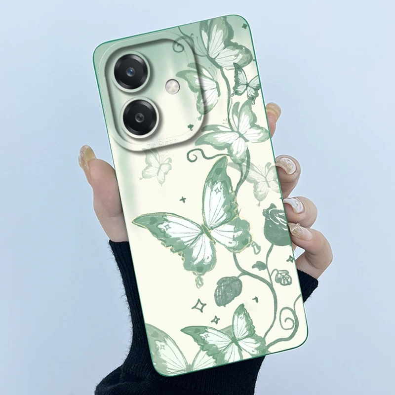 حافظة لهاتف OPPO A5i 4G 2025 لطيف الباندا الحلو الفتيات القطط السائل سيليكون لينة الغطاء الخلفي الواقي لـ OPPOA5i A 5i غلاف المصد #4