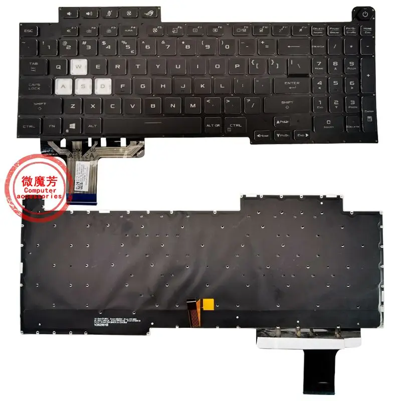 

English US Keyboard for ASUS ROG Stirx G17 G713 G713Q G713QE G713QR 0KNR0-681FUS00 With Backlit