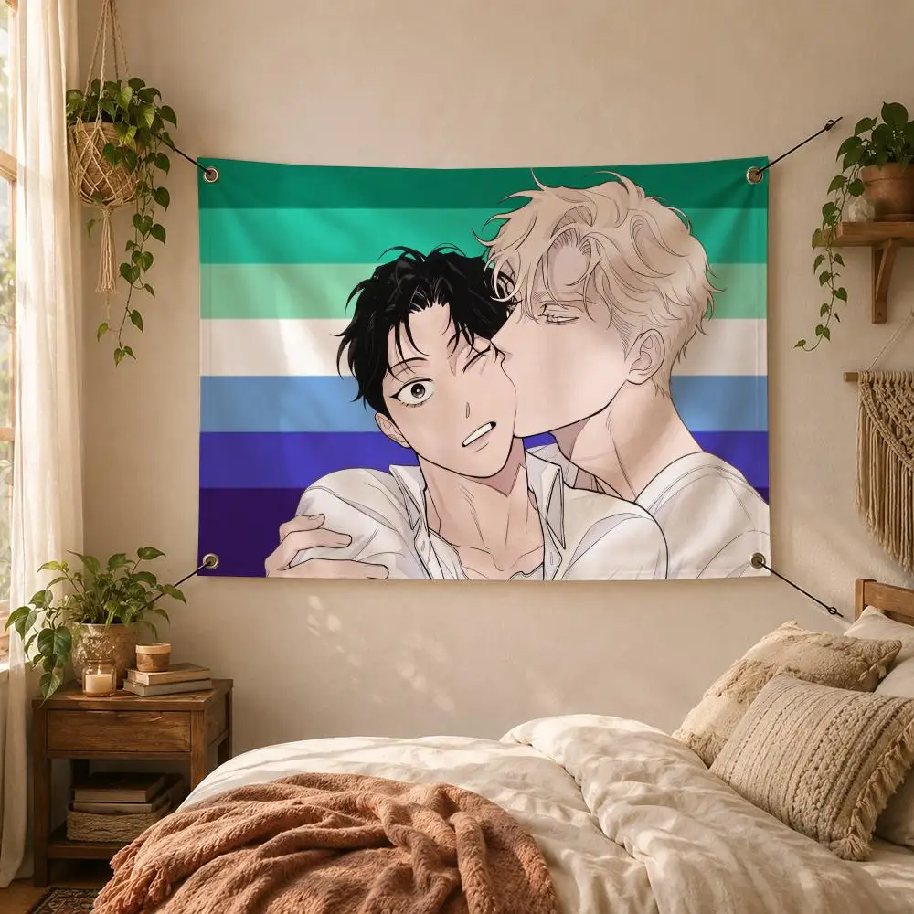 Romance C-Caesar Lee Won Flags Decorative Flag Banner for Outdoor Garden Yard Camping Party Home Wall Hanging Decor